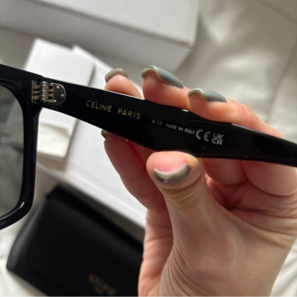 Celine Black Square Oversized Sunglasses - Picture 3 of 12
